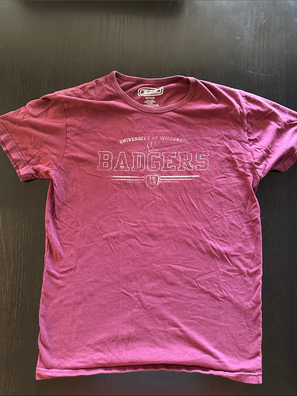 University of Wisconsin Badgers Maroon Graphic Tee